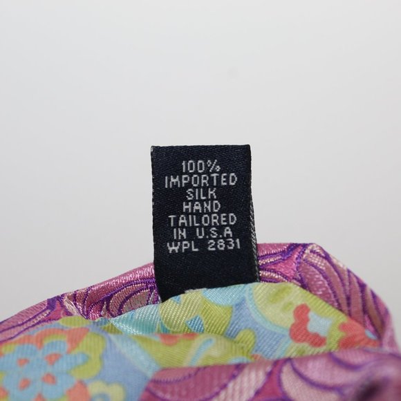 Ted Baker London 100% Imported Silk Tie Pink Hand Tailored in USA Neck Tie - Picture 7 of 8